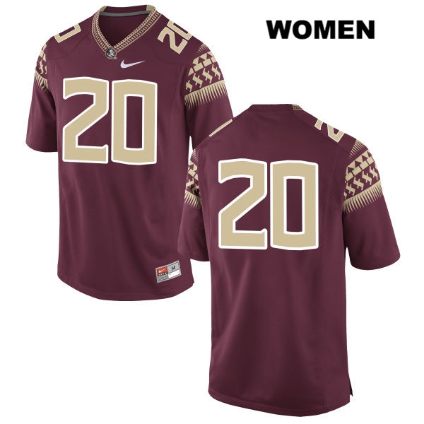 Women's NCAA Nike Florida State Seminoles #20 Bobby Lyons II College No Name Red Stitched Authentic Football Jersey WTY1469LV